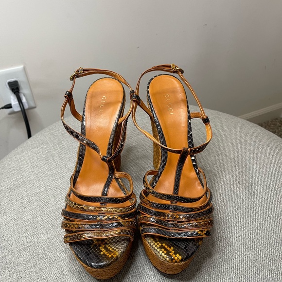 Gucci python platform espadrille, size 41 - Picture 3 of 5